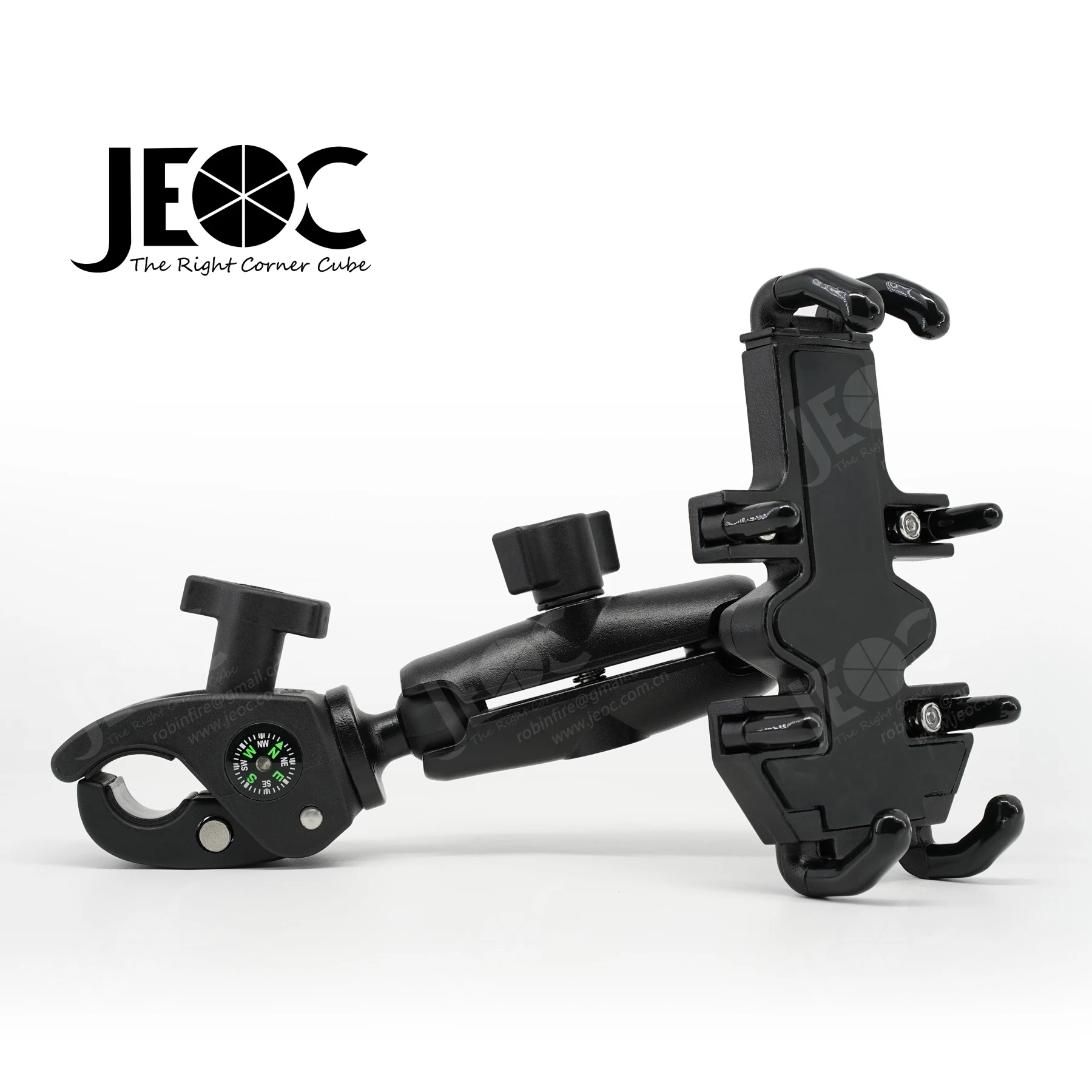 

JEOC Universal Joint Bracket for Data Controller, 1inch Ball Joint with Compass, Compatible for RAM Mount