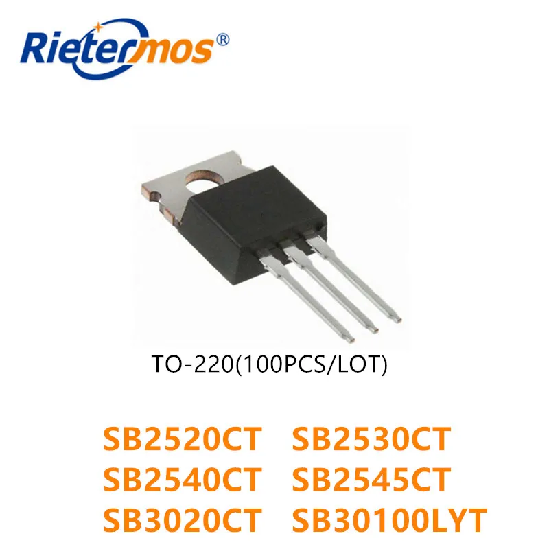 

100PCS SB2520CT SB2530CT SB2540CT SB2545CT SB3020CT SB30100LYT TO220 HIGH QUALITY