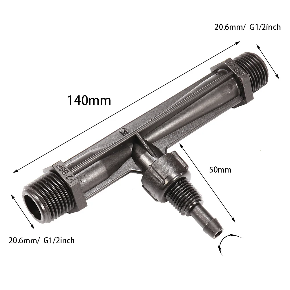 1/2 3/4 관개 벤투리 비료 믹서 인젝터, 농업 정원 물 튜브, 정원 온수 욕조 스파 오존 인젝터, 1 인치