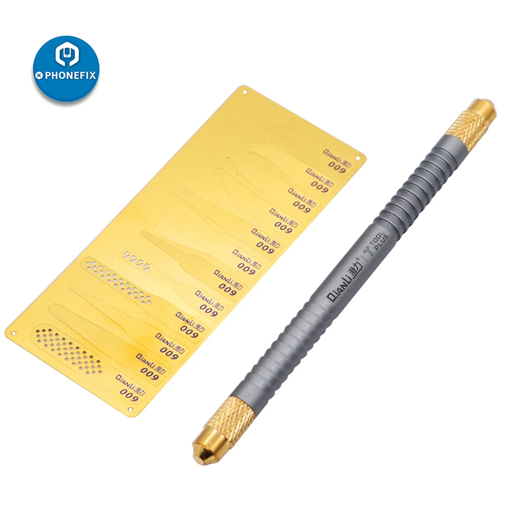 Qianli-Kit de herramientas de cuchillo 007 008 009, removedor de pegamento de CPU, placa base, hoja de reparación BGA, palanca de cuchillo, limpieza, raspado, Chip IC, herramienta de eliminación