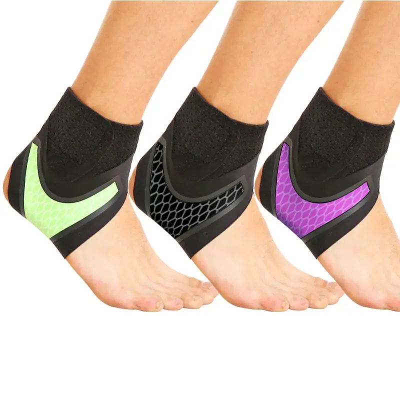 

1Pcs Adjustable Elastic Anti-Sprain Ankle Brace Breathable Sport Ankle Support for Plantar Fasciitis Relief Heel Pain Basketball