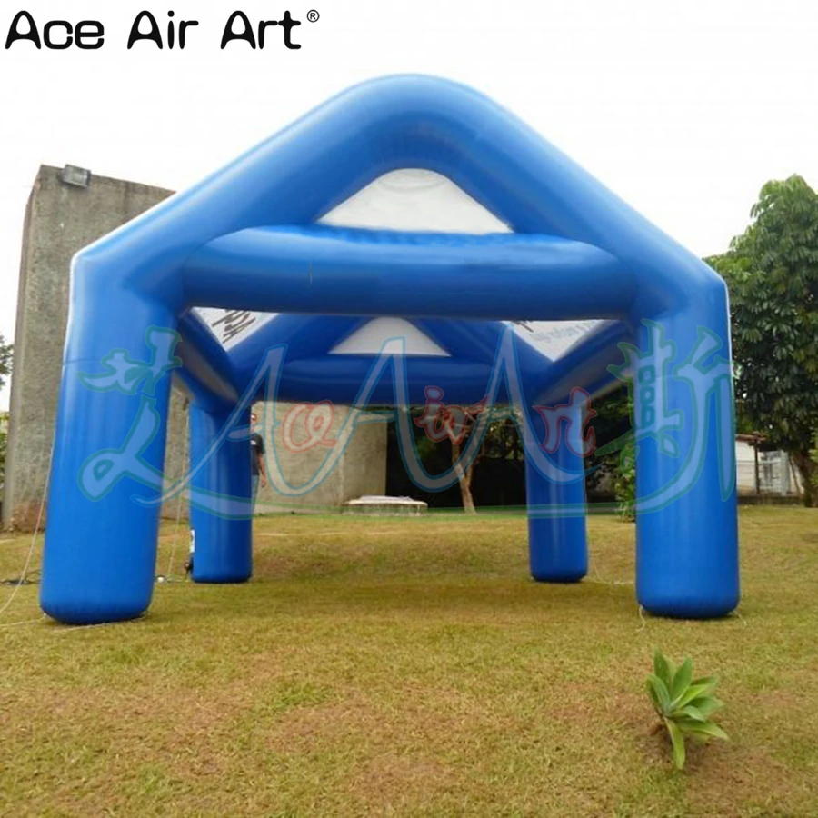 Commercial Giant Inflatable Tent, Inflatable Blue Tent Model With Air Blower For Outdoor Activities/Party/Exhibition/Advertising