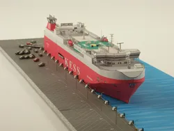 1:400 w skali bahamy Elbe pojazdy drogowe transporter rękodzieło papierowe zestaw modeli do składania ręcznie robiona zabawka zagadki