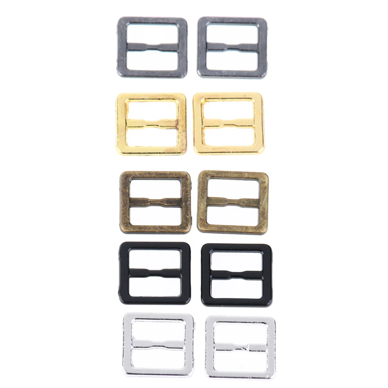 10pcs Mini Tri-glide Ultra-small Belt Buckle Doll Clothes Buttons Shoes Buckle  Doll Clothing Accessories