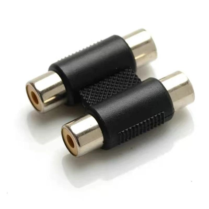 

2PCS/lot good quality RCA Jack Connector Coupler Adapter Dual / Triple 3RCA Coupler AV Audio Video Female Extension Adaptor