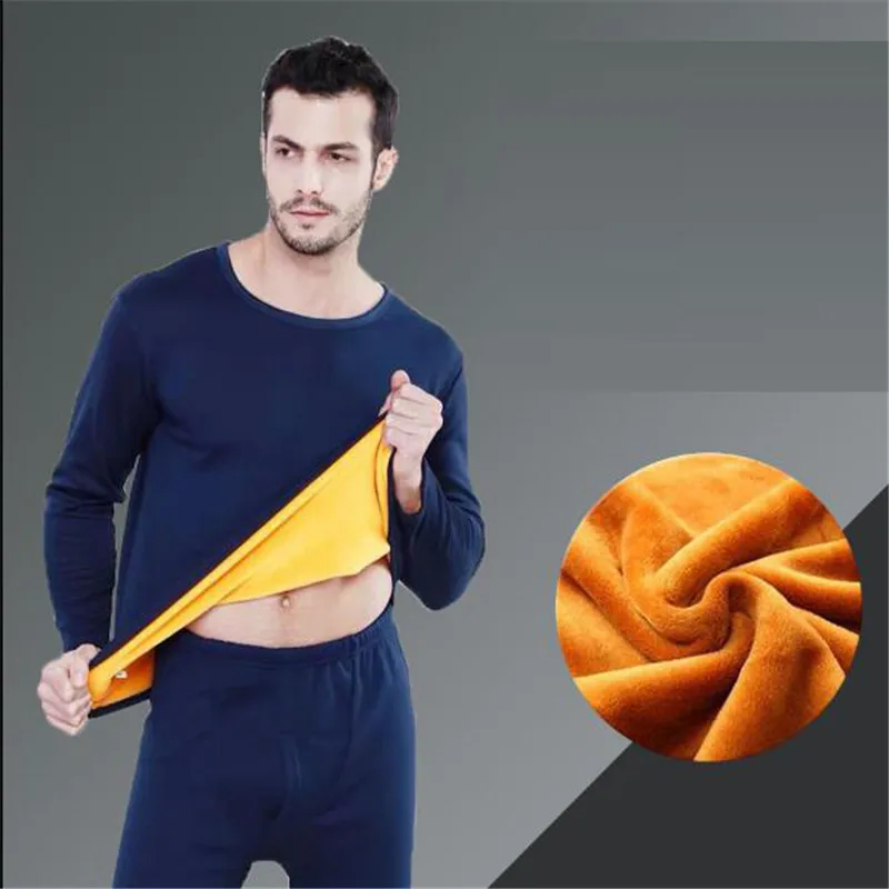Men Winter Women Long Johns sets Thermal Underwear Round Neck Bottomed Cotton Sweater TO Keep Warm In Wimter