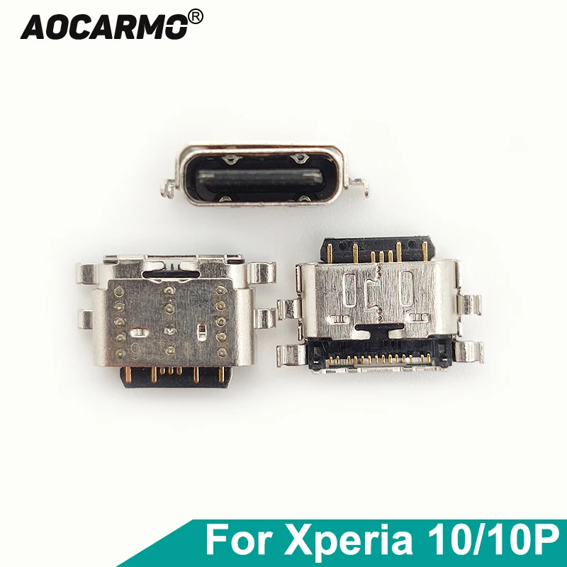 Aocarmo Charger Dock Type-C USB Charging Port Connector For Sony Xperia 10 / 10 Plus X10 X10P