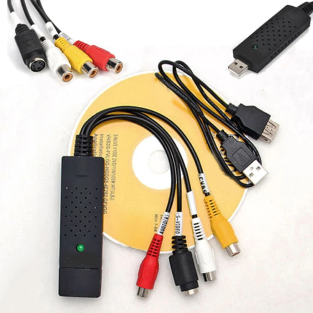 USB Video Capture Card Adapter TV DVD VHS Captura de v deo Card Audio AV for Computer/CCTV Camera USB 2.0