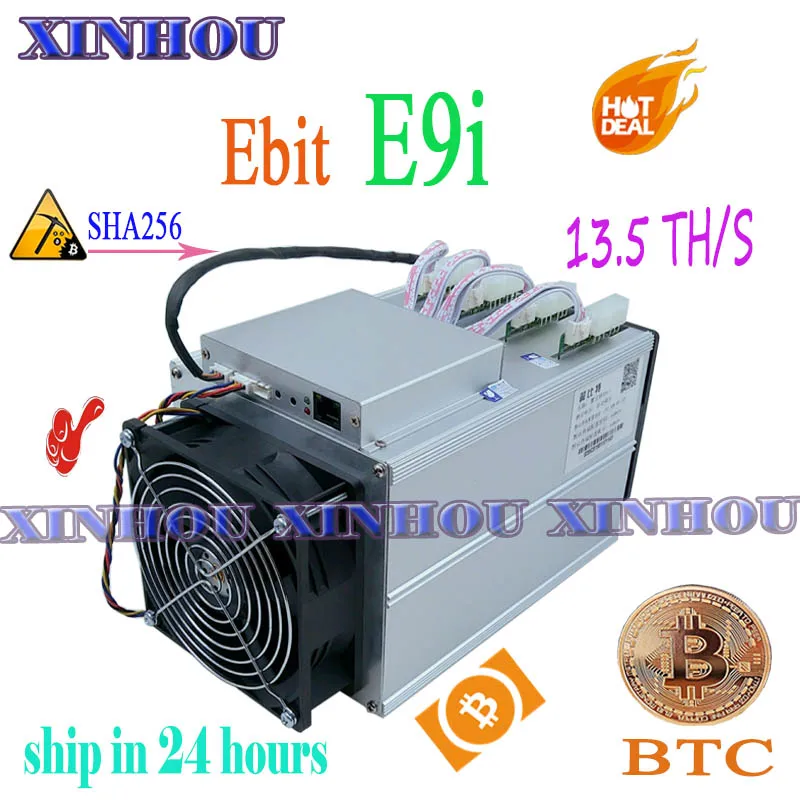 Used ASIC miner Ebit E9i 13.5T SHA256 Bitcoin BTC BCH Miner Economic Than E10.1 antminer S9 S9i S11 T15 S15 B7 Z11 M3 M10 T2T T3