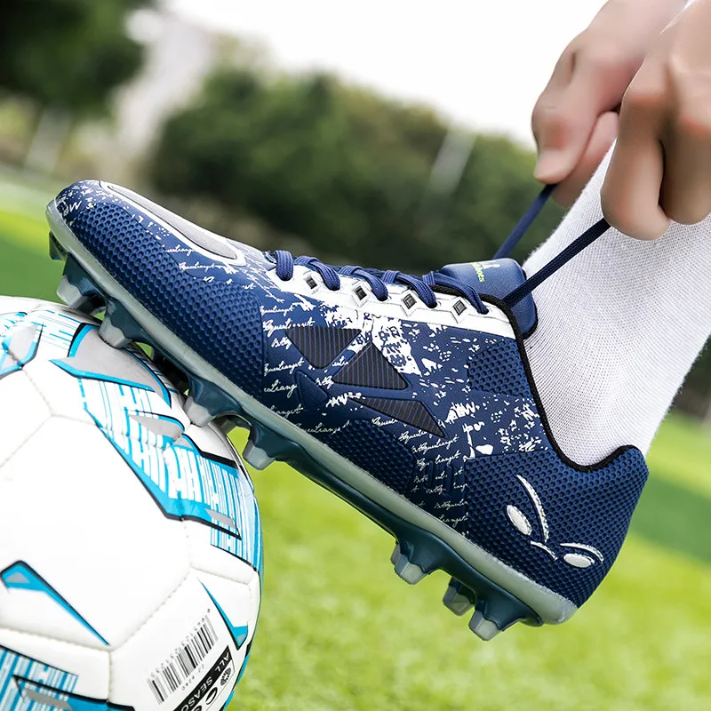 New Cheap Outdoor Football Shoes for Men Women Grass Long Spikes Soccer Shoes Trainers Men Futsal Sneakers zapatillas de fútbol