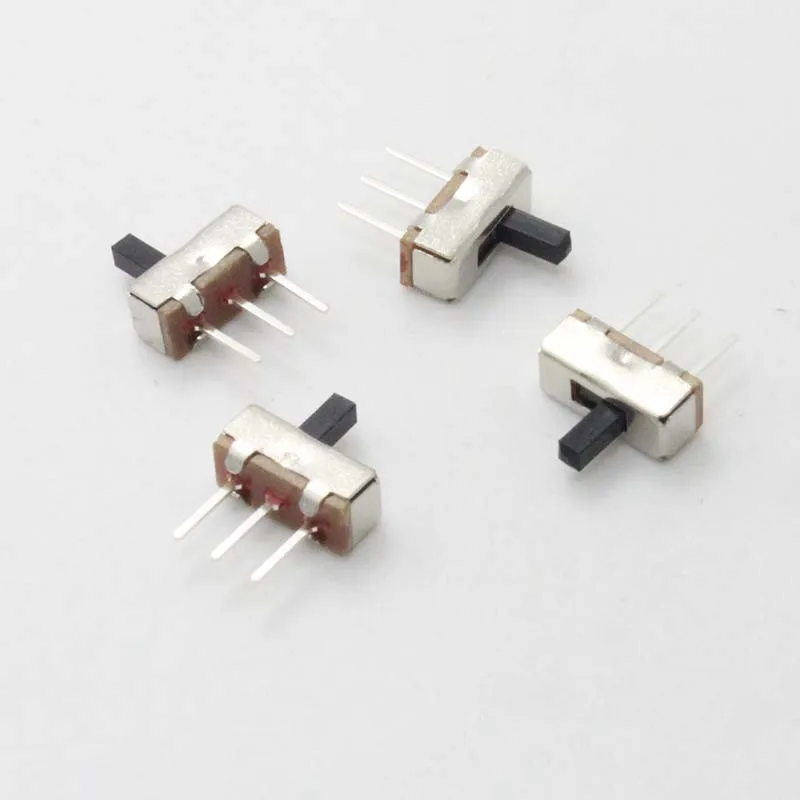 トグルスイッチのミニオンオフ,1ウェイ,2バンドのスライド,PCBマウント,ss12d00,3mm, 4mm, 5mm, 6mm, 1 p2t,1000個