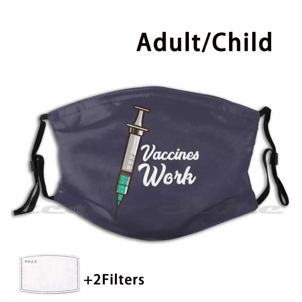 

Pro Vaccine Vaccination Mask Adult Child Washable Pm2.5 Filter Logo Creativity Vaccine Vaccines Fully Vaccinated Vaccinated Pro