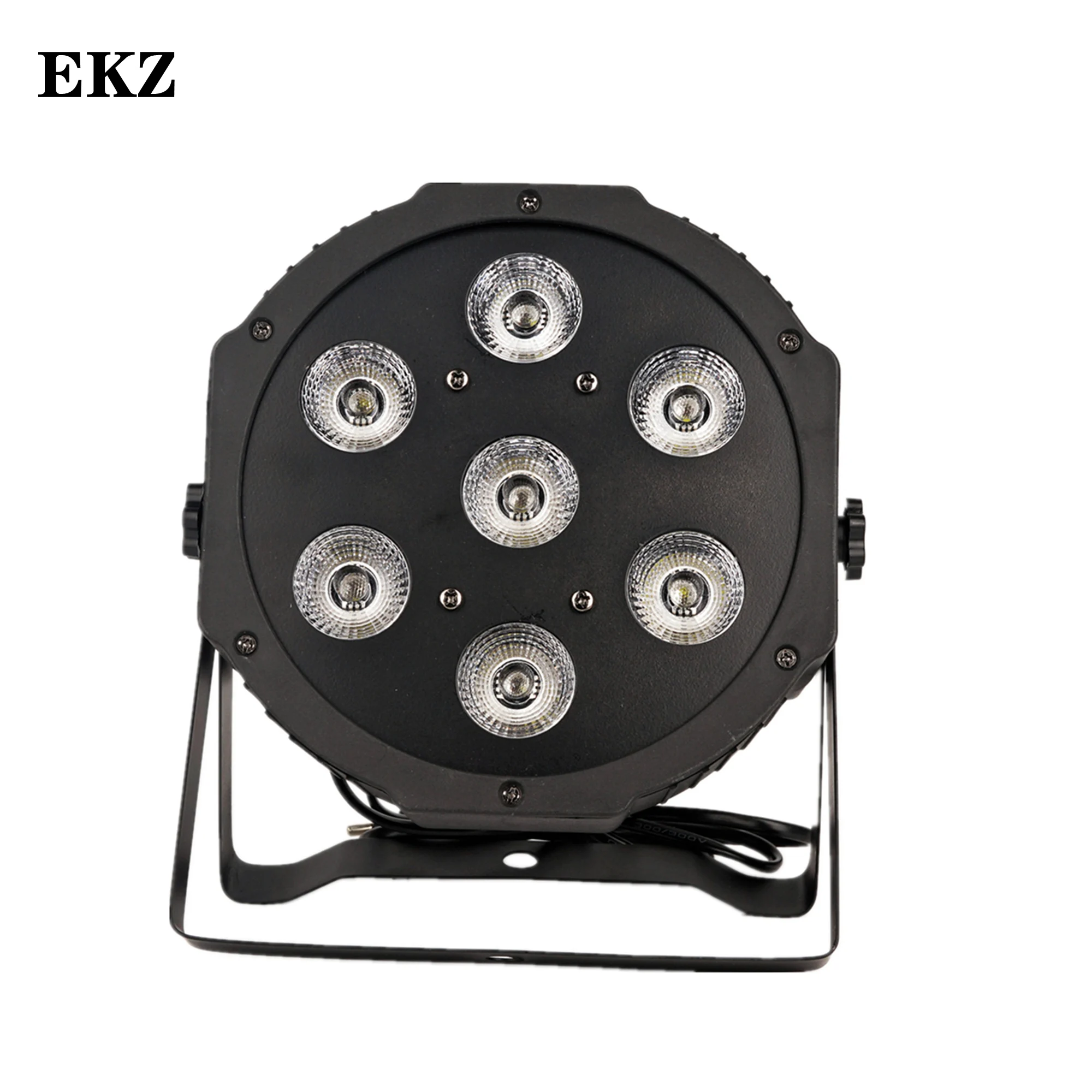 

2/4 pcs 7x12W RGBW LED flat par light mobile plug ultra-quiet fan family birthday party theater wedding EKZ stage lighting