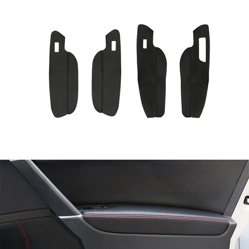 For VW Golf 7 MK7 2014 2015 2016 2017 2018 Car Door Armrest Panel / Center Control Lid Armrest Microfiber Leather Cover Trim