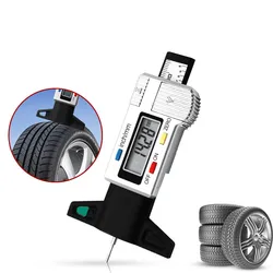 Thickness Gauges Digital Car Tyre Tire Tread Depth Gauge Meter Measurer Tool Caliper Tread Brake Pad Shoe Tire Monitoring System