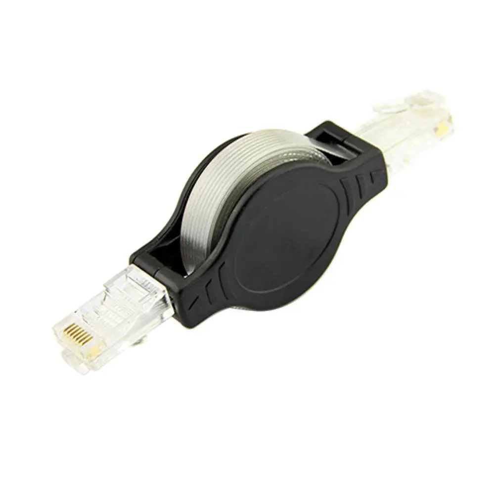 4.9FT Portable Retractable RJ45 Ethernet Wire LAN Cord Internet Network Cable