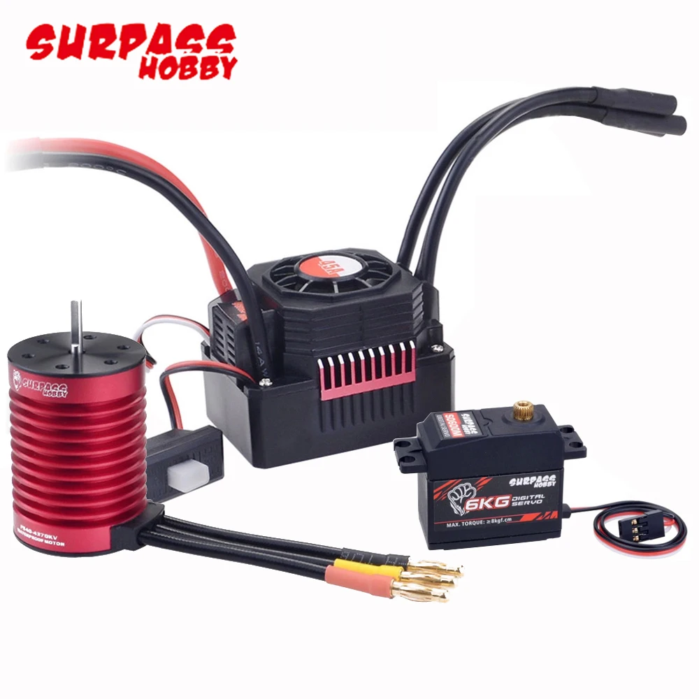 Surpass Hobby impermeabile F540 Combo 3000KV/4370KV motore Brushless con ESC Brushless 45A 2-3S per giocattolo Buggy fuoristrada 1/10 RC