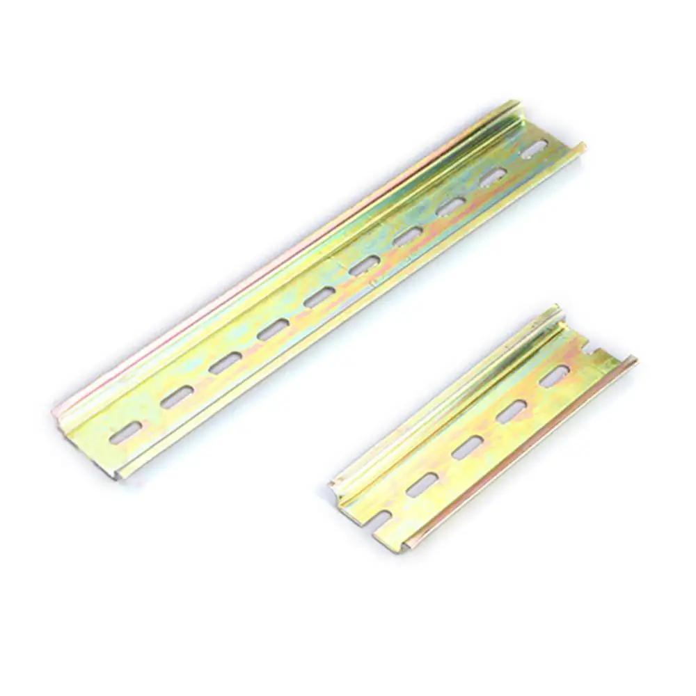 Universal  Thickness Din Rail Guide Slotted 4/8/10/15/20/25/30cm C45 Circuit Breaker Terminal Blocks AC Contactor Guide Rails