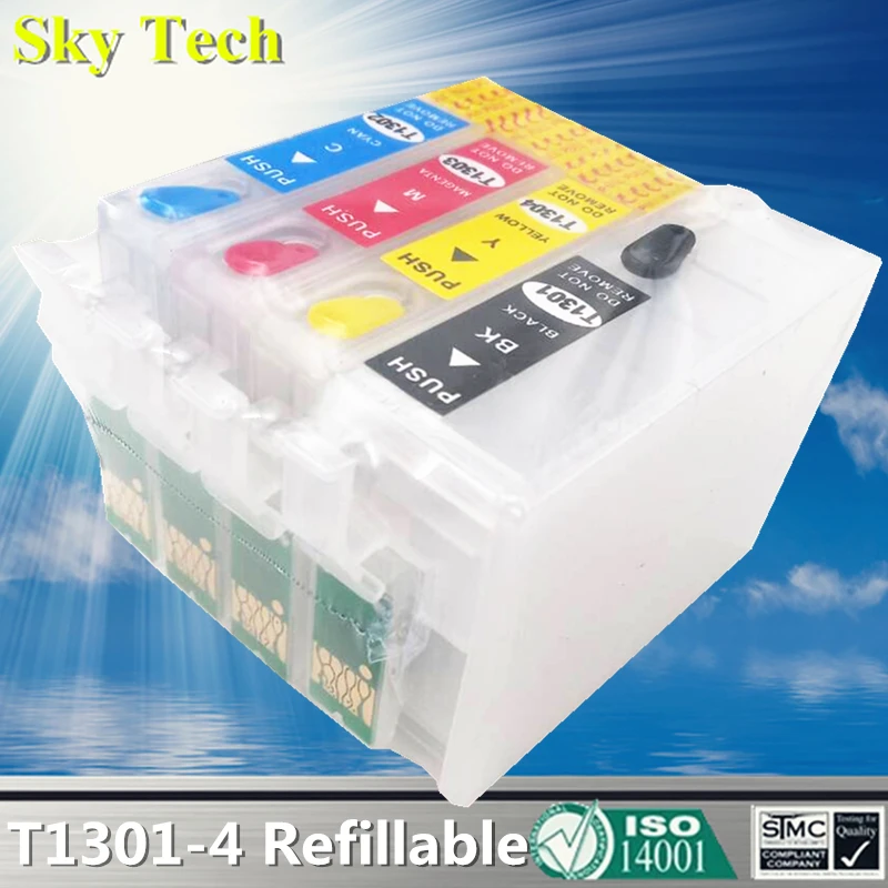 Empty refill ink cartridges For Epson T1301 T1302 T1303 T1304 , suit for BX525WD BX625FWD SX525WD SX620FW etc, with ARC chip