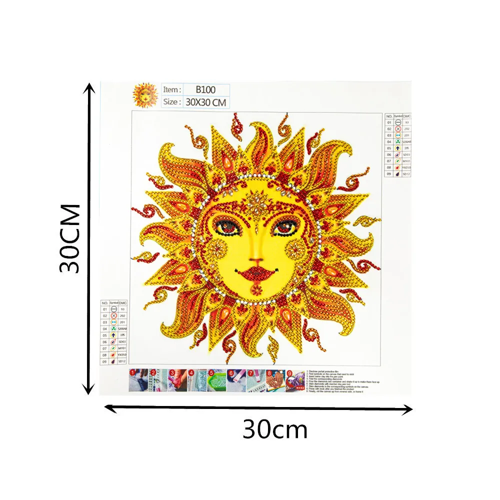 30x40cm DIY 5D Mosaic Yellow Goddess Part Drill Special Shape Diamond Resin Painting Kit Rhinestone Drawing Home Room Gift