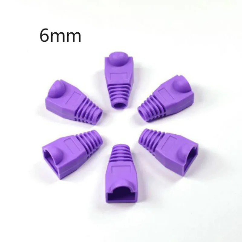 Unique RJ45 Strain Relief Boots Ethernet RJ45 Connector Boots Plug Cover RJ45 Boots Cap Cover for CAT5E/6 Ethernet Cable HOT