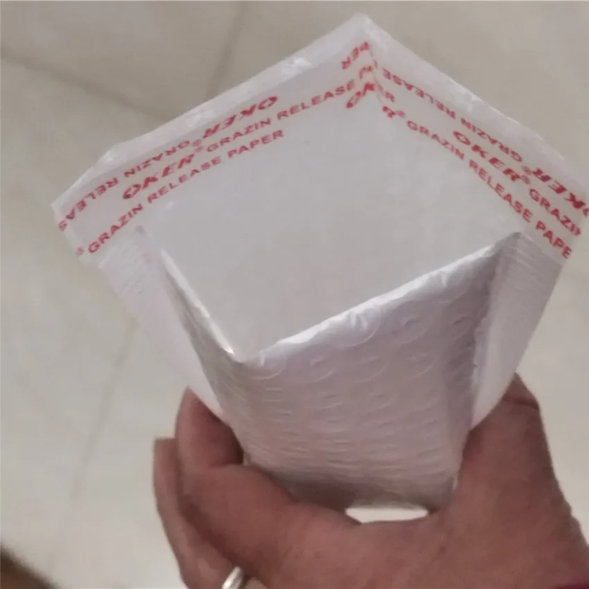 FUYIER Bubble Mailers White Poly Bubble Mailer Self Seal Padded Envelopes Gift Bags Shipping Packages Lined Mailer Self 100 PCS