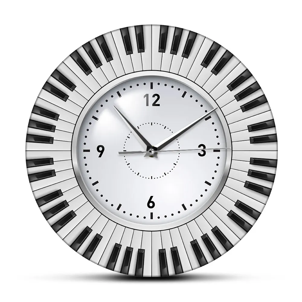 

Do Re Mi Piano Keyboard Wall Clock Music Themed Silent Wall Clock Music Studio Wall Art Decor Musician Pianist Teacher Gift Idea