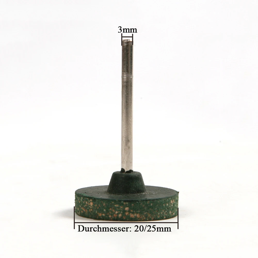 10Pcs 20/25มม.ยางขัด Burr บดขัดล้อ3Mm Shank สำหรับ Dremel