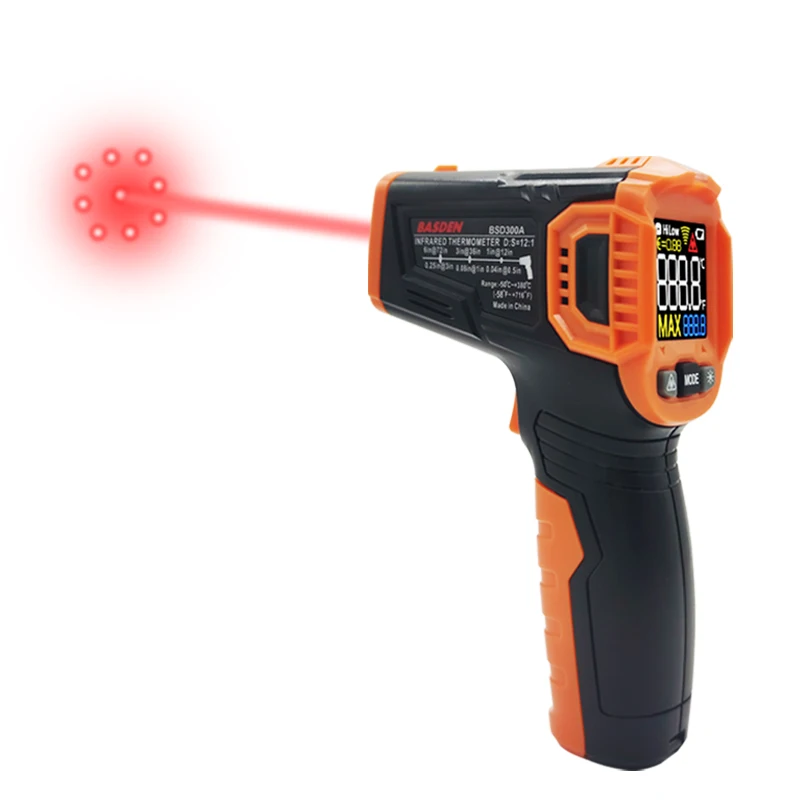 

Non-Contact Laser Termometer Digital Infrared Thermometer Temperature Meter Gun with Colorful Display