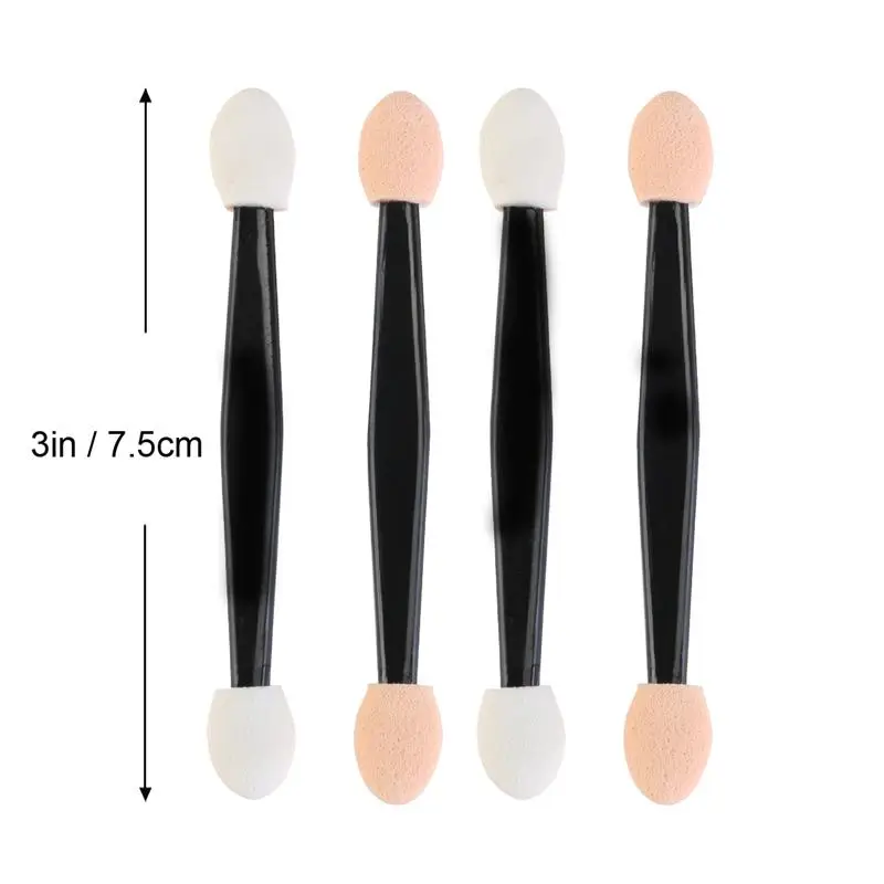 5/30/100 pcs Professional Sponge Stick Eye Shadow Applicator Cosmetic Brushes Double-head Eyeshadow Brush For Women Makeup Tools