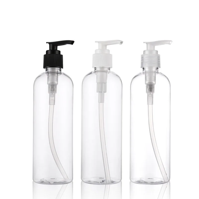 

Transparent 300ml X 20 PET Lotion Pump Bottle,Amber Plastic Cosmetic Container,Empty Shampoo Sub-bottling,Essential Oil Bottle