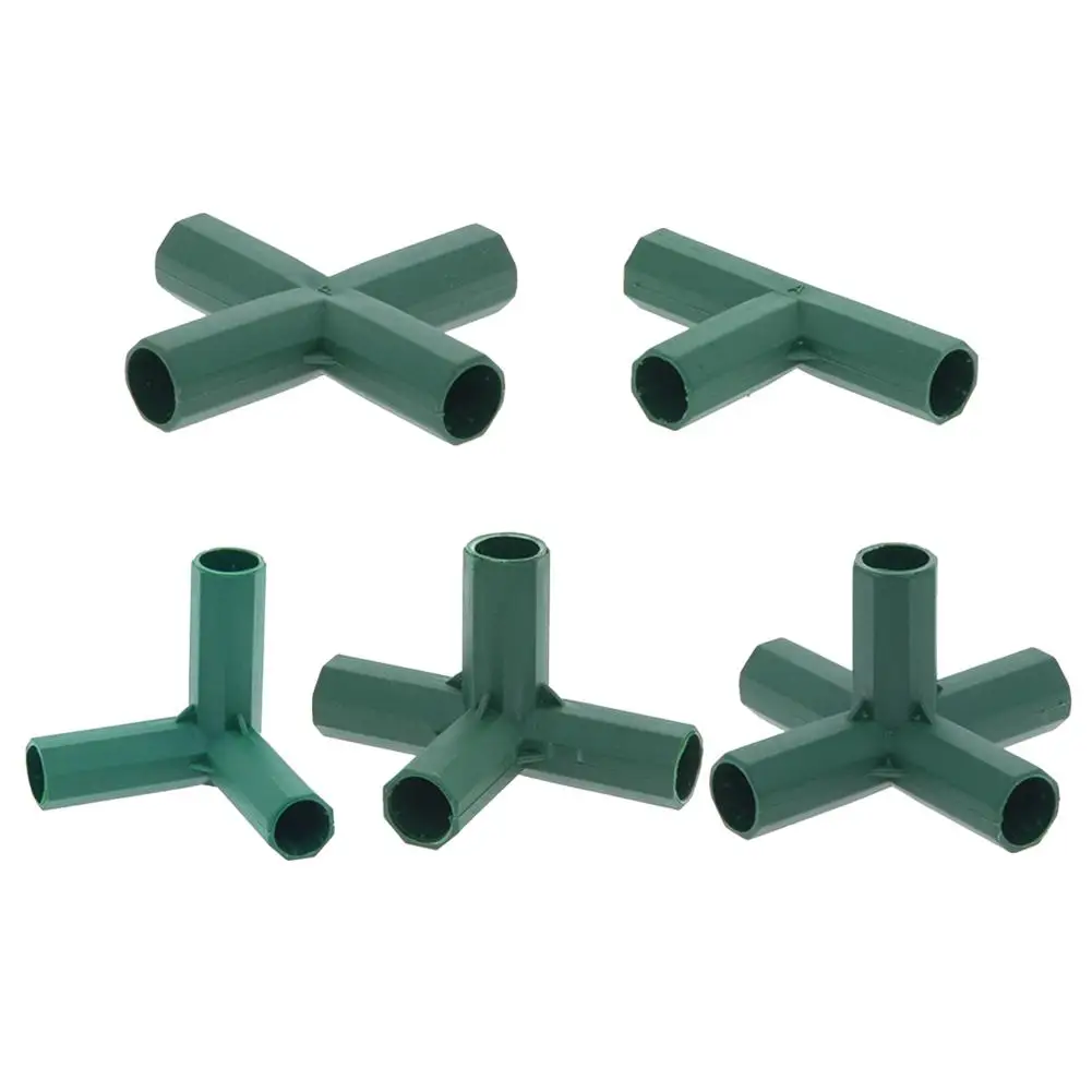 Greenhouse Frame Connector Plants Awning Pillar Connectors Climbing Plants Awning Pipe Pole Connecting Joints Garden Tools