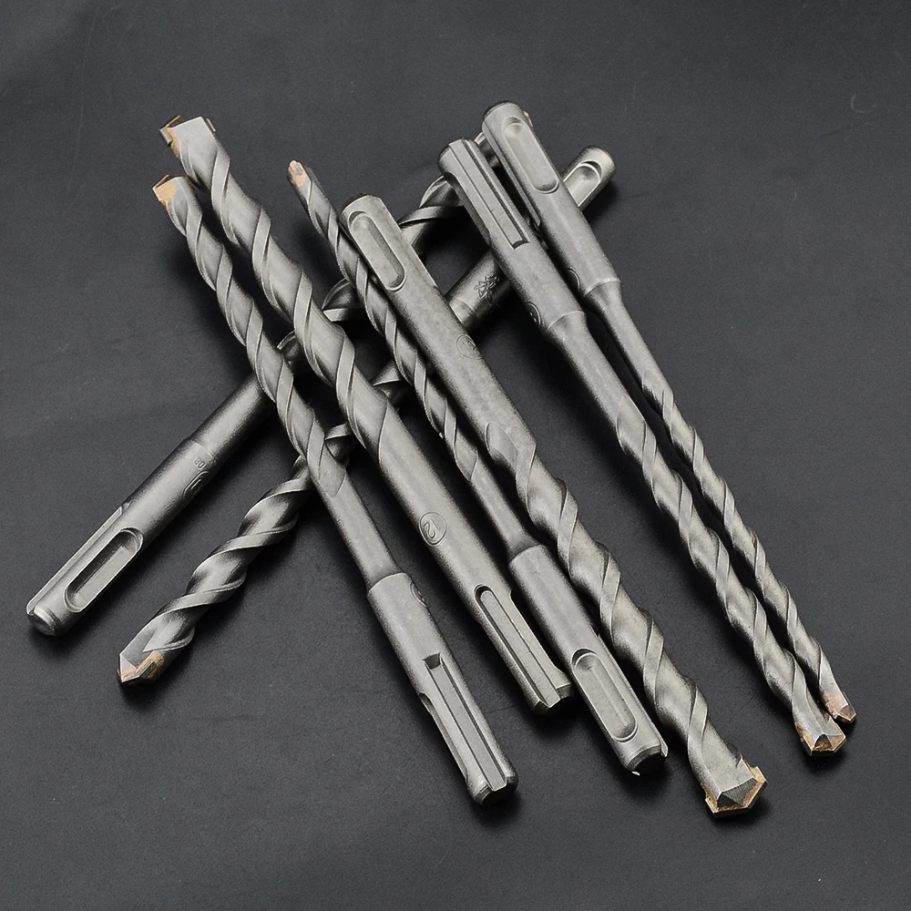 1 pcs  Electric Hammer SDS Plus Drill Bit  6-25mm for Concrete Wall Brick Block Masonry Through-Wall Alloy Hammer Drilling Bits