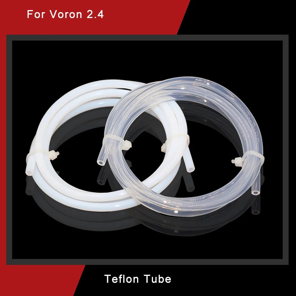 1 Meter 3D Printer Imported Clear/White PFA PTFE Tube PiPe J-head hotend RepRap Rostock Bowden Extruder 2x3 2x4 3x4 4x6