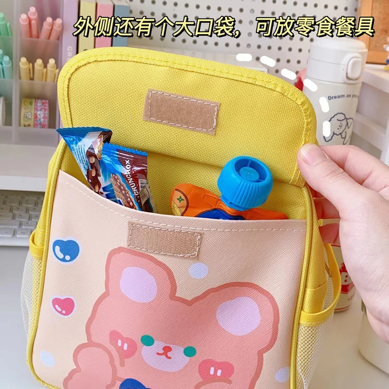 Nieuwe Leuke Lunch Tas Voor Meisjes Cartoon Konijn Oxford Verse Koeltassen Kawaii Thermische Ontbijt Doos Draagbare Picknick Reizen WY383