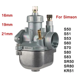 New Carburetor Vergaser Carb Carburettor For BVF 16N1-11 For Simson S50 S51 S70 KR51 SR50 16n1 Carby 16mm 19mm 21mm