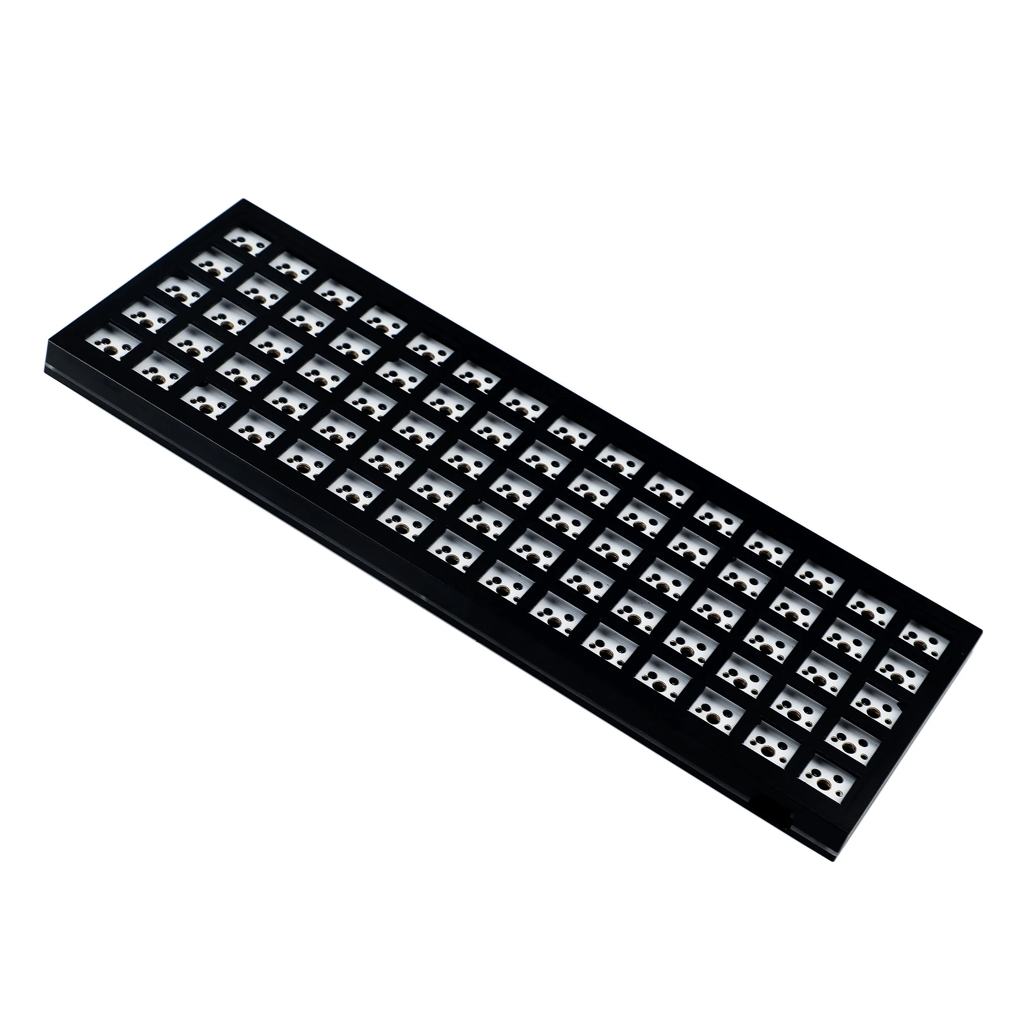 ID75 QMK Hotswap Kit 75 Key Layout Anodized Aluminums Ortholinear Case Plate Type C PCB Mechanical Keyboard Idobao75