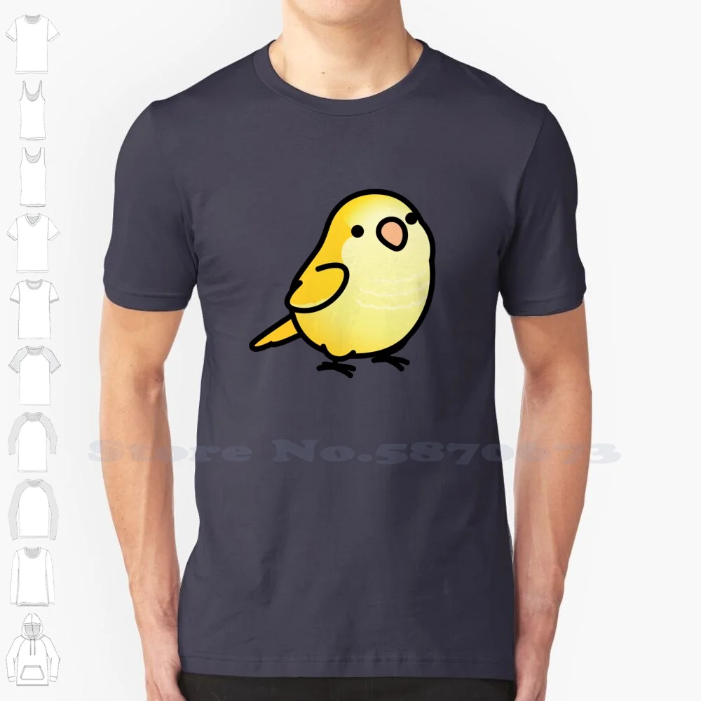 Yellow Lutino Parrot 100% Cotton T-Shirt Lutino Yellow Parrot Yellow Monk Parakeet Cute Green Parrot Animals Nature