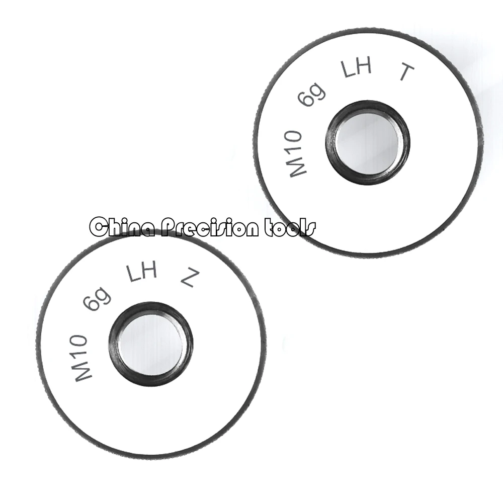 Calibrador de anillo de rosca métrica para mano izquierda M2, M2.5, M3, M4, M5, M8, T, Z, LH, M10, M12, M14, M16, M18, M20, 2 piezas