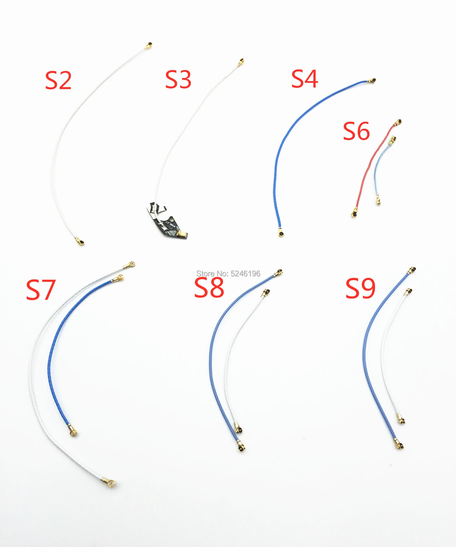 1pcs Wifi Signal Antenna Flex Cable For Samsung Galaxy S2 S3 I9300 S4 I9500 S5 S6 S7 edge S8 S8+ S9 S9+ WI-FI Flex Replace Part