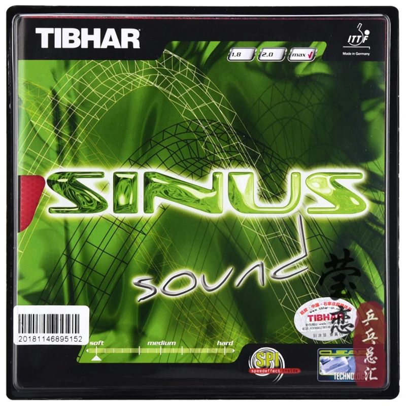 

Tibhar SINUS SOUND pimples in table tennis rubber table tennis rackets racquet sports fast attack loop made in Germany