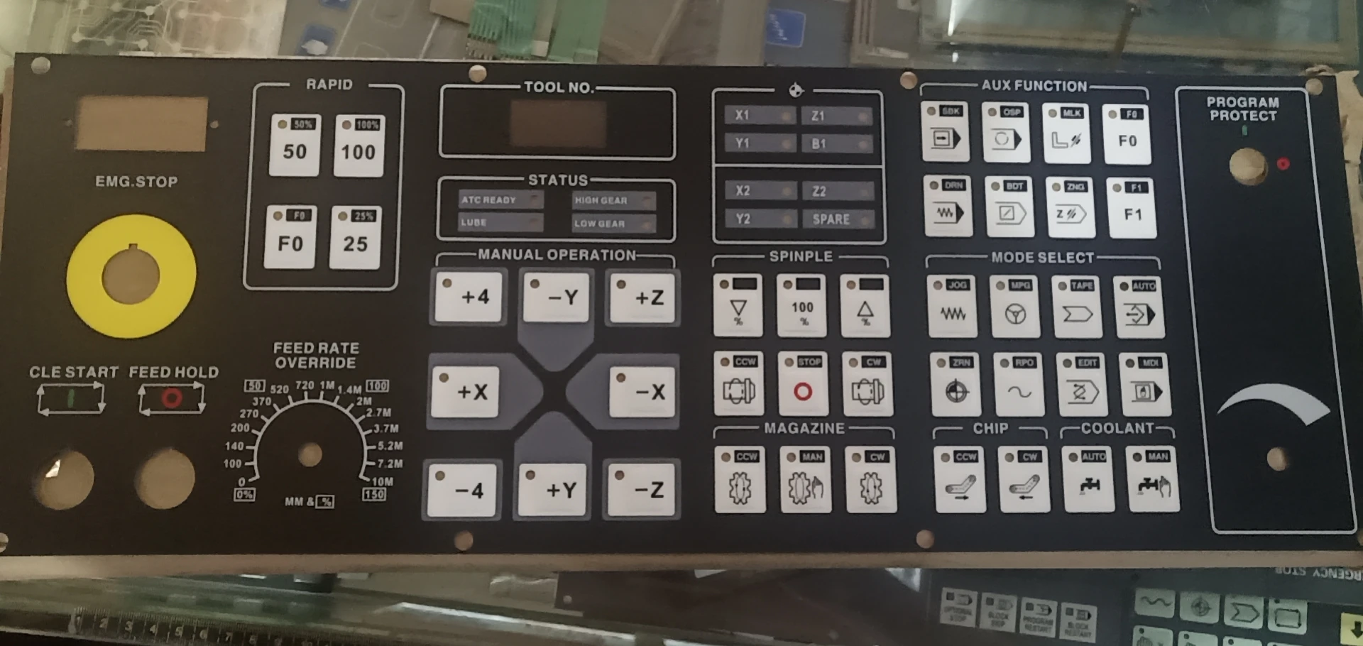 

for Youjia machine tool operation panel button film CNC machine tool CNC panel switch button film