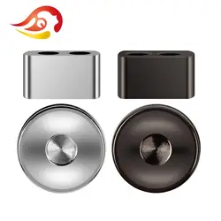 QYFANG Bright Aluminum Alloy Y Splitter Slider Audio Jack Metal Adapter Earphone Plug DIY 8 Core Upgrade Headset Wire Connector