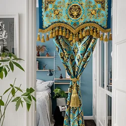 Velvet Curtains For Kitchen Windows Dining Room Curtains Insulated Curtains Privacy For Bathroom Dinning  Laundry Luxury Blue