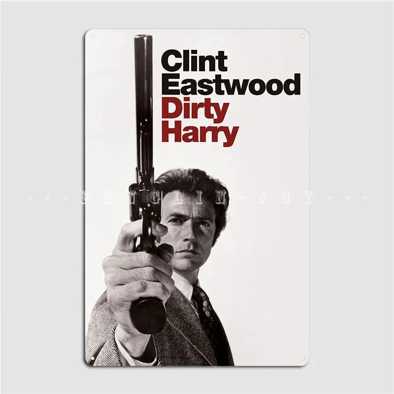 Dirty Harry Clint Eastwood Metal Plaque Poster Wall Mural Wall Decor Classic Club Bar Tin Sign Poster