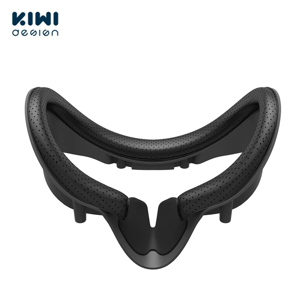 KIWI design VR Facial Interface Bracket for Valve Index with Anti-Leakage Nose Pad PU Leather Sweat-Proof Foam Face Cover Pad