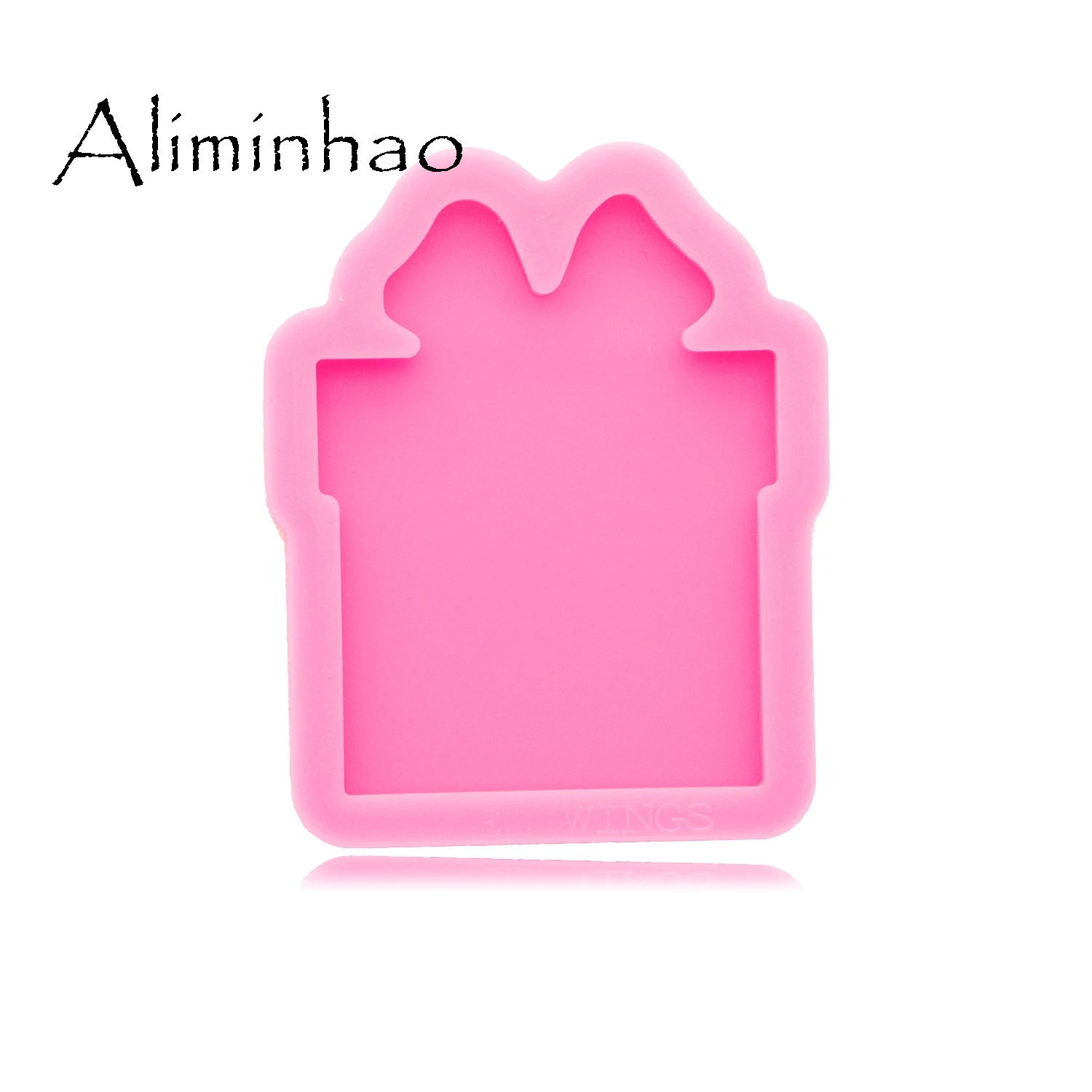 DY0329 Shiny Christmas Gift Fits on A 1.5 Inch Badge Reel Silicone Mold - Epoxy Craft Resin Molds - DIY  Handmade Jewelry Mold image 3