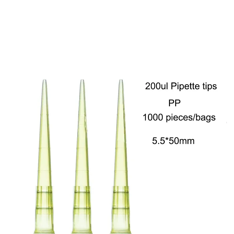 Lab Plastic Pipette Tip 10ul 200ul 1000ul 5ml 10ml Disposable MicroPipette Tips Transparent Autoclavable Medical Supplies