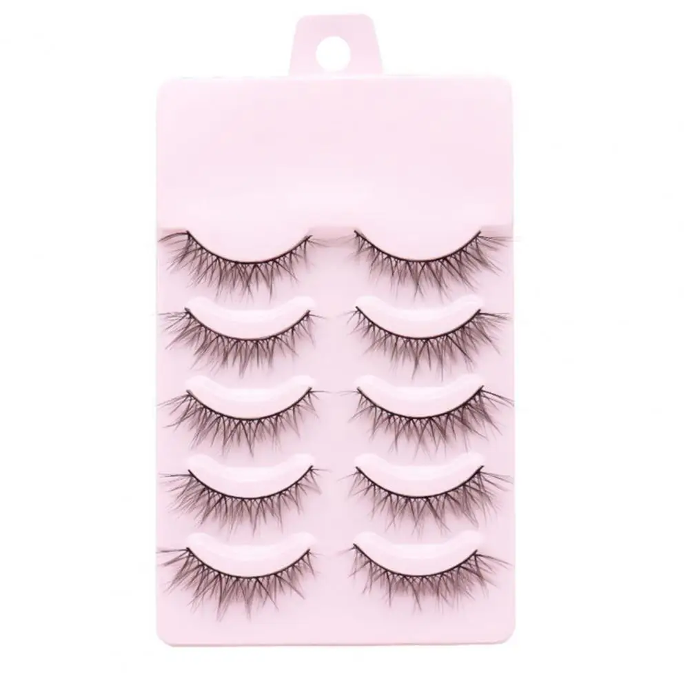 False Eyelashes Fiber Eyeliner Effect Makeup Cross Faux Eyelashes Girls Party Professional Makeup Tools