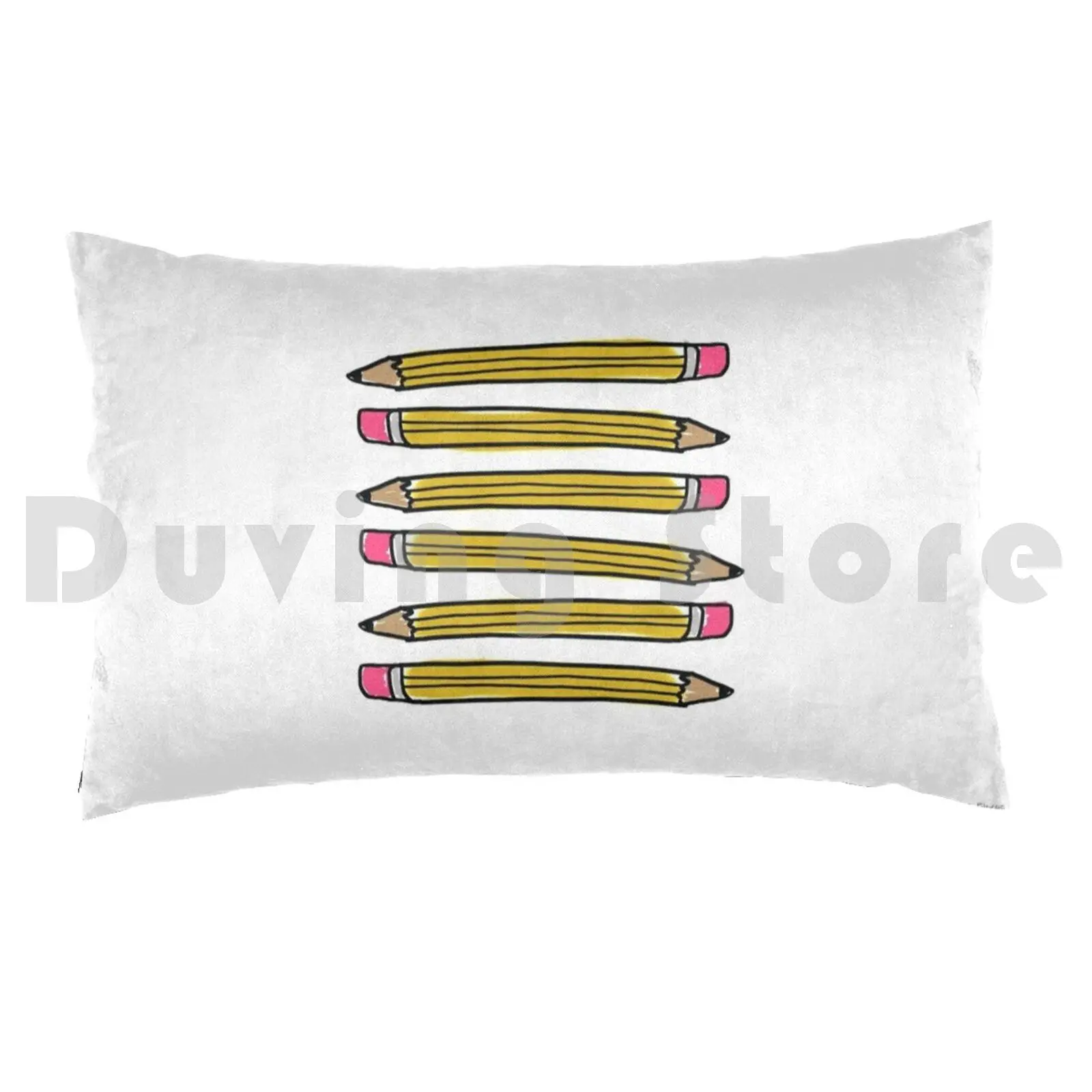 School Pencils Pillow Case Printed 50x75 School Pencil Teacher Teach Educator Kid Children Child Kids Write